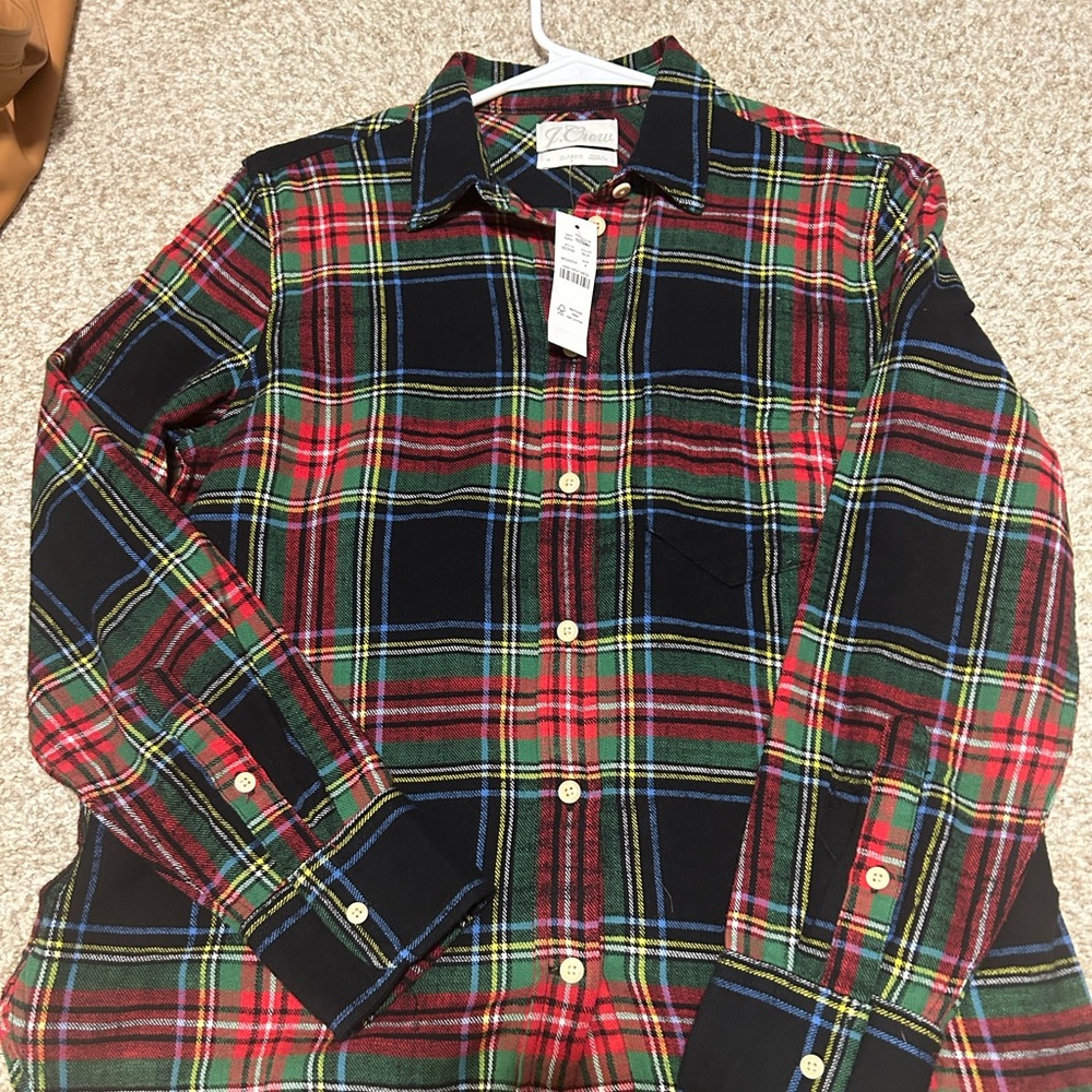 NWT size small Jcrew plaid button down